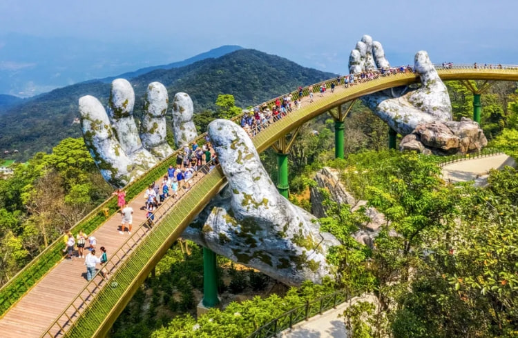 Golden Hand Bridge in Vietnam at Ba Na Hills, Da Nang – An Iconic Must-Visit Landmark